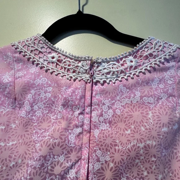 The Lilly Vintage Lilly Pulitzer Pink & White Floral Maxi Dress - Picture 5 of 9